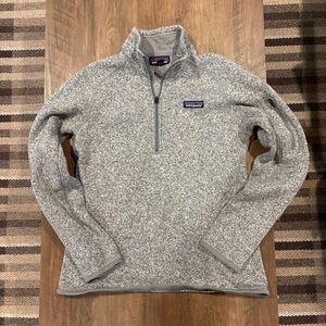 Patagonia women’s better sweater Zip-Up Sweater in Heather Gray